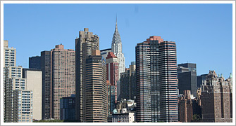 マンハッタンの高層ビル群