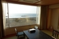 宿泊した部屋から望む日本海